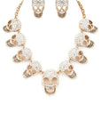 Crystal Iconic Skull Necklace Set