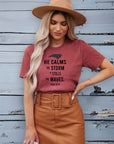 North Carolina Calms the Storms Graphic Tee