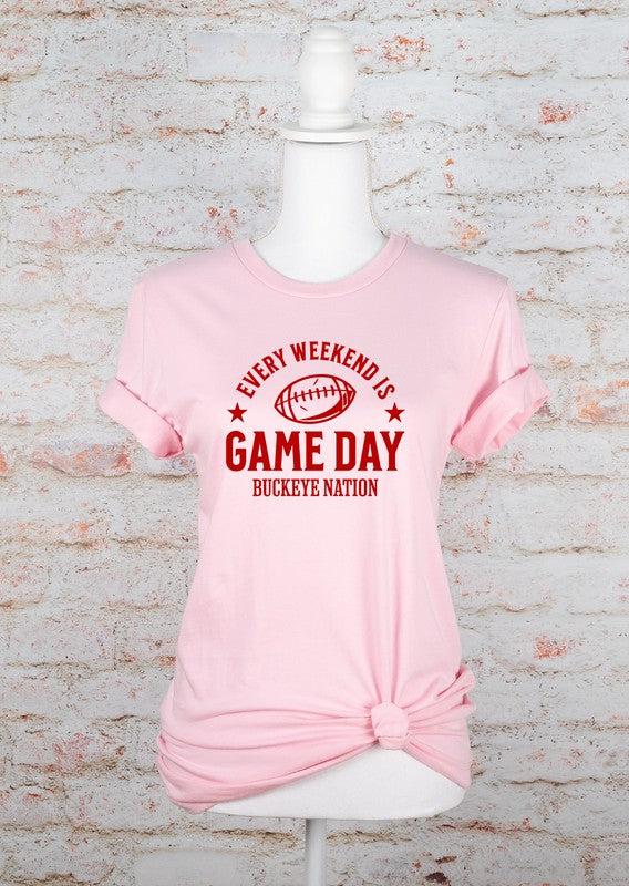 Game Day Buckeye Nation Graphic Softstyle Tee