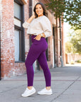 Julia Rose The Kinsley Purple Full Length Leggings