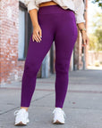 Julia Rose The Kinsley Purple Full Length Leggings