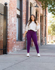 Julia Rose The Kinsley Purple Full Length Leggings