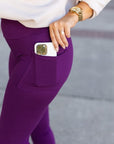 Julia Rose The Kinsley Purple Full Length Leggings