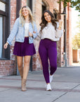 Julia Rose The Bailey Purple Skort