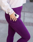 Julia Rose The Reese  Purple Flare Leggings