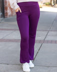 Julia Rose The Reese  Purple Flare Leggings