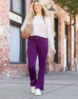 Julia Rose The Reese  Purple Flare Leggings