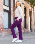 Julia Rose The Reese  Purple Flare Leggings