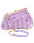 Quilted Faux Fur Iconic Swing Bag