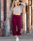 Julia Rose The Courtney Maroon High Waisted Gaucho