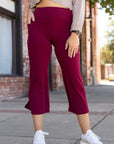 Julia Rose The Courtney Maroon High Waisted Gaucho