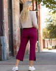 Julia Rose The Courtney Maroon High Waisted Gaucho