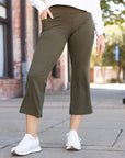 The Shyla Olive  High Waisted Gaucho