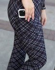 Julia Rose The Jennifer Plaid Bootcut Leggings