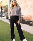 Julia Rose The Madison Black Relaxed Fit  Straight Leg