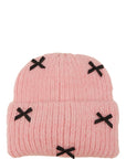 Mini Satin Ribbon Bow Beanie