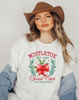 Mistletoe Social Club Holiday Graphic Tee