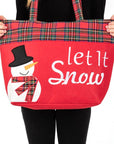 Snowman Christmas Oversize Tote