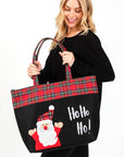 Santa Claus Christmas Oversized Tote Bag