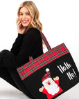 Santa Claus Christmas Oversized Tote Bag