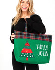 Christmas Tree Oversize Holiday Tote