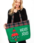 Christmas Tree Oversize Holiday Tote