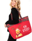 Oh Deer Christmas Oversize Tote