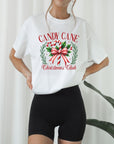 Candy Cane Christmas Club Holiday Graphic Tee