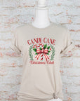 Candy Cane Christmas Club Holiday Graphic Tee