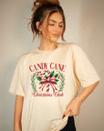 Candy Cane Christmas Club Holiday Graphic Tee