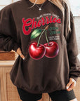 Farm Fresh Cherries Graphic Fleece Sweatshirts