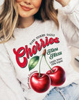 Farm Fresh Cherries Graphic Fleece Sweatshirts