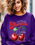 Farm Fresh Cherries Graphic Fleece Sweatshirts