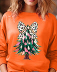 Faux Glitter Colorful Christmas Tree Sweatshirts