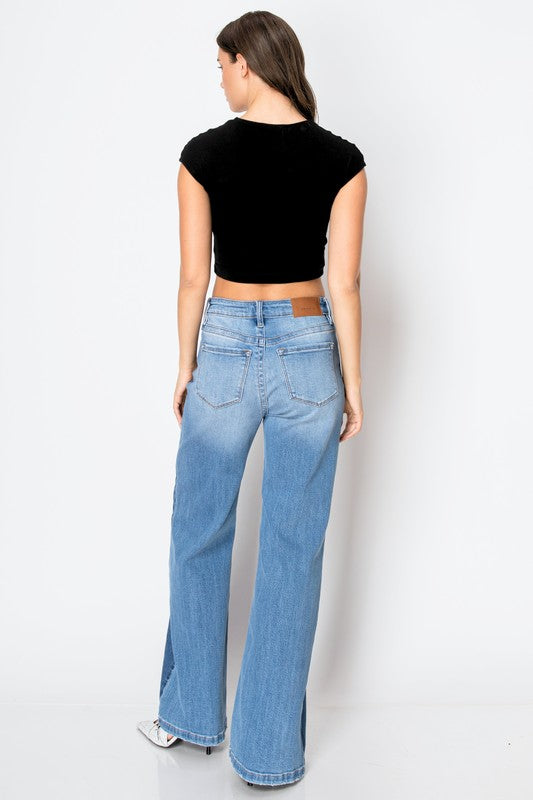 Artemis Vintage Tummy Control 90&#39;s Vintage High Rise Wide Jeans