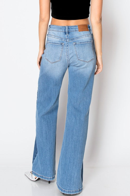 Artemis Vintage Tummy Control 90&#39;s Vintage High Rise Wide Jeans