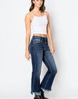 Artemis Vintage Corset High Rise Crop Flare Jeans