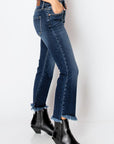 Artemis Vintage Corset High Rise Crop Flare Jeans