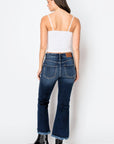 Artemis Vintage Corset High Rise Crop Flare Jeans