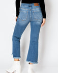 Artemis Vintage Corset High Rise Crop Flare Jeans