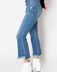 Artemis Vintage Corset High Rise Crop Flare Jeans