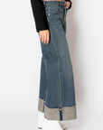 Artemis Vintage Tummy Control High Rise Cuffed A Wide Leg Jeans