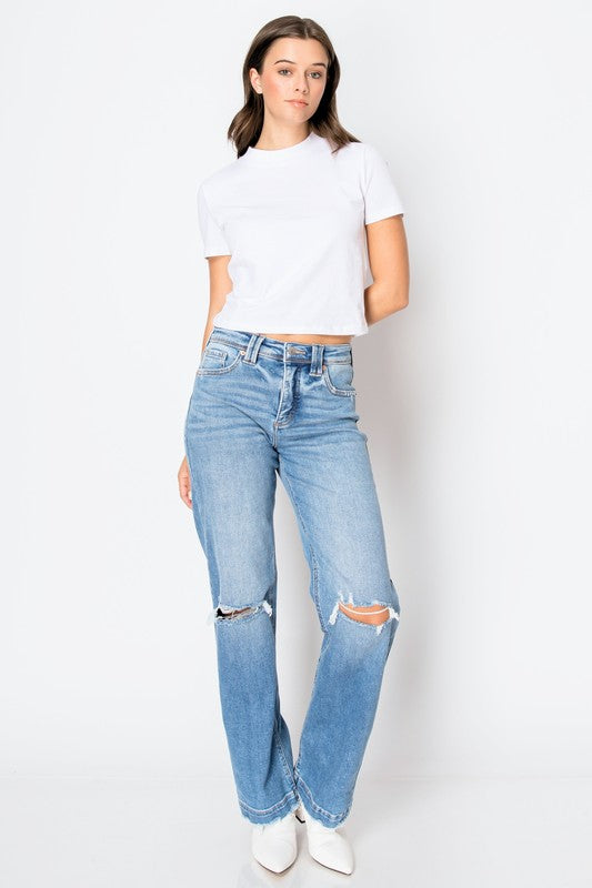 Artemis Vintage Tummy Control High Rise Relaxed Straight Leg Jeans