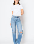 Artemis Vintage Tummy Control High Rise Relaxed Straight Leg Jeans