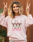 PLUS Ho Ho Ho Deer Cozy Crewneck Sweatshirt