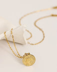 18k Gold Plated Coin Necklace