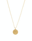 18k Gold Plated Coin Necklace