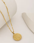 18k Gold Plated Coin Necklace