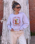 Cowgirl Christmas Club Cozy Crewneck Sweatshirt