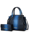 MKF Bently Croc-Embossed Tote & Wallet Set